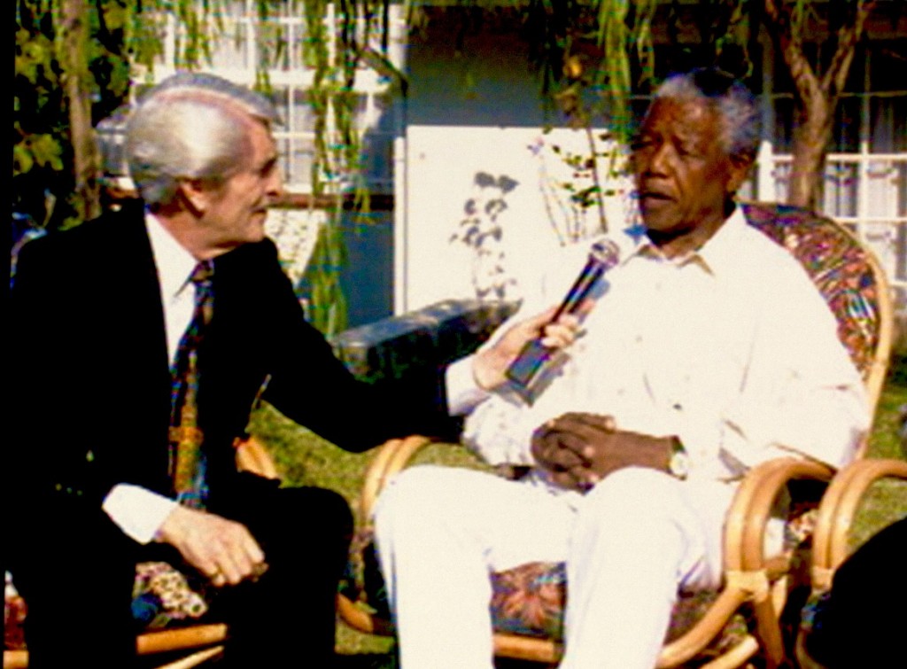TBN founder Paul Crouch with South African President Nelson Mandela.