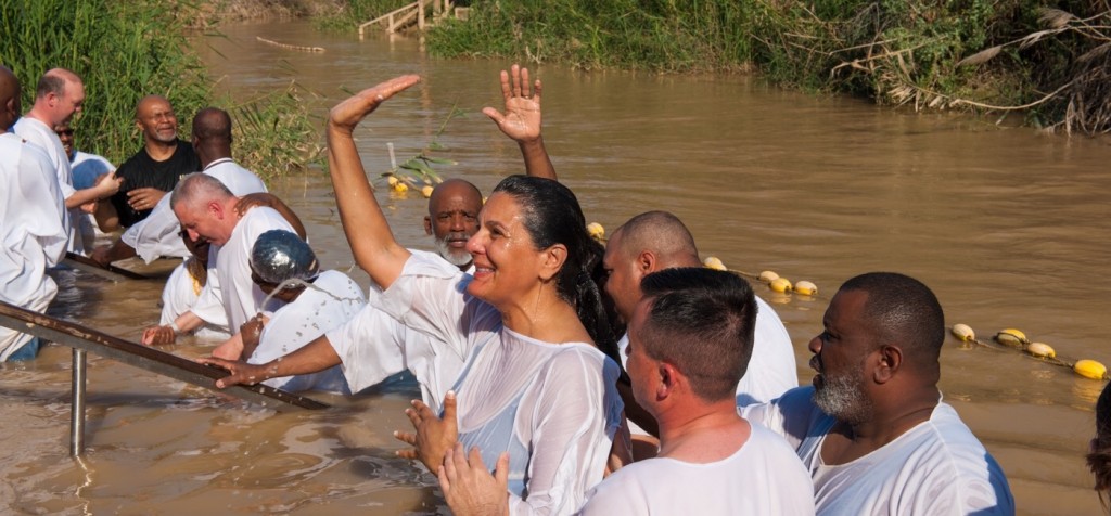 Nearly 400 G16 tour participants were baptized in the Jordan River.
